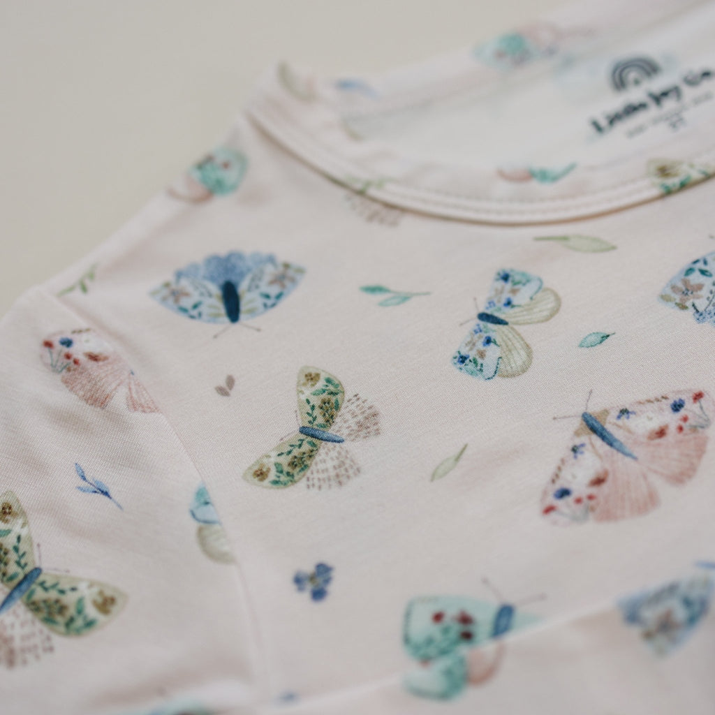 Luna Moths 2pc Bamboo Pajamas - Shop Avnu