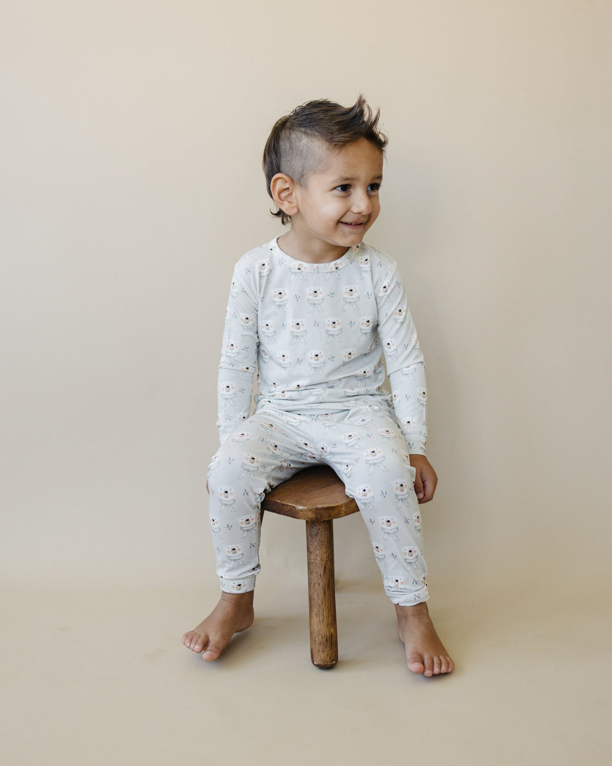 Polar Bear 2pc Bamboo Pajamas - Shop Avnu