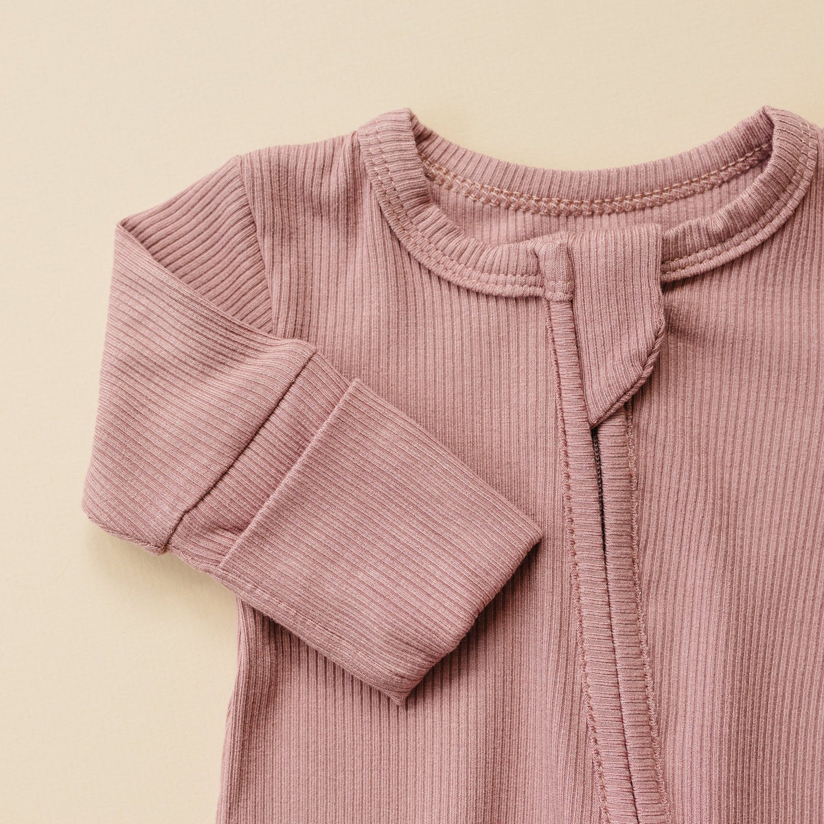 Solid Ribbed Bamboo Zippy Romper - more colors - Shop Avnu