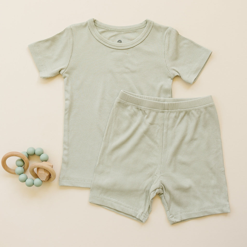 Solid Ribbed Bamboo 2pc Pajamas - more colors - Shop Avnu