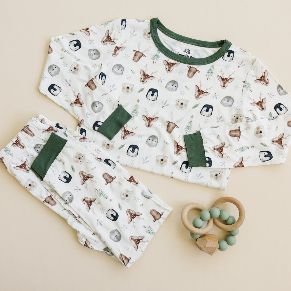 North Pole Pals 2pc Bamboo Pajamas - Shop Avnu