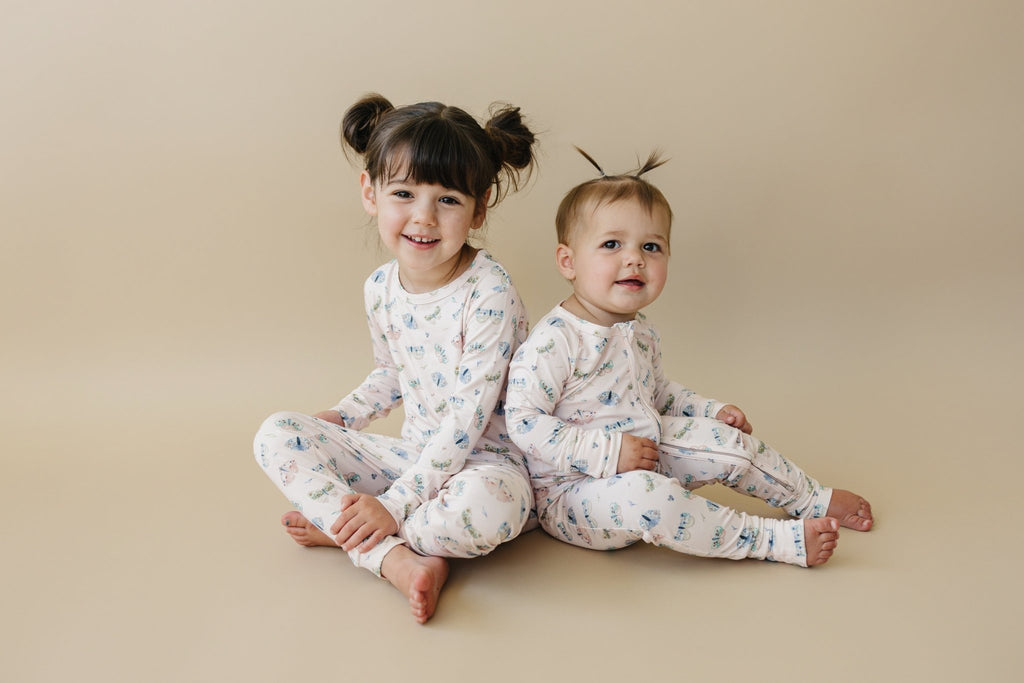 Luna Moths Bamboo Zippy Pajamas - Shop Avnu