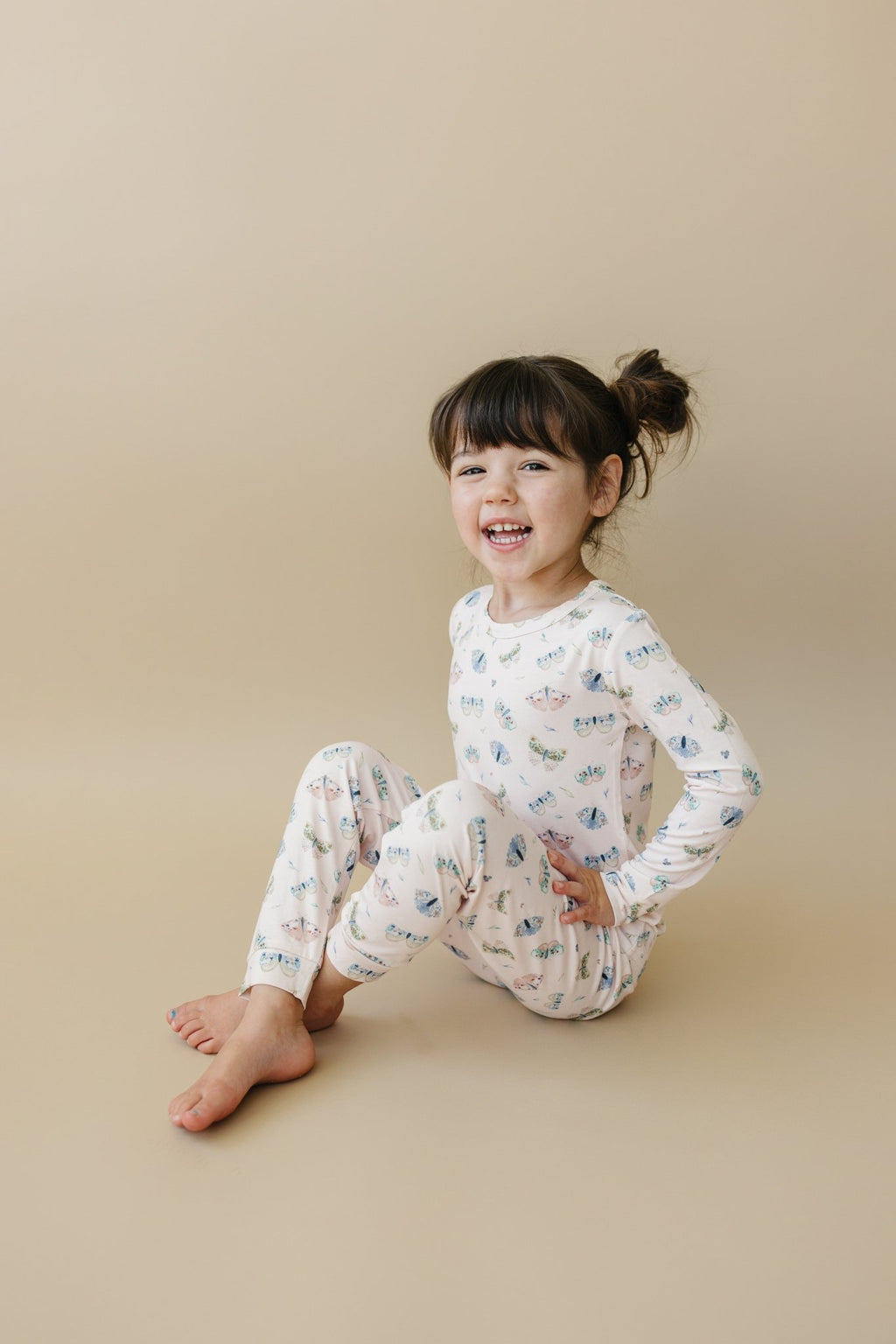 Luna Moths 2pc Bamboo Pajamas - Shop Avnu