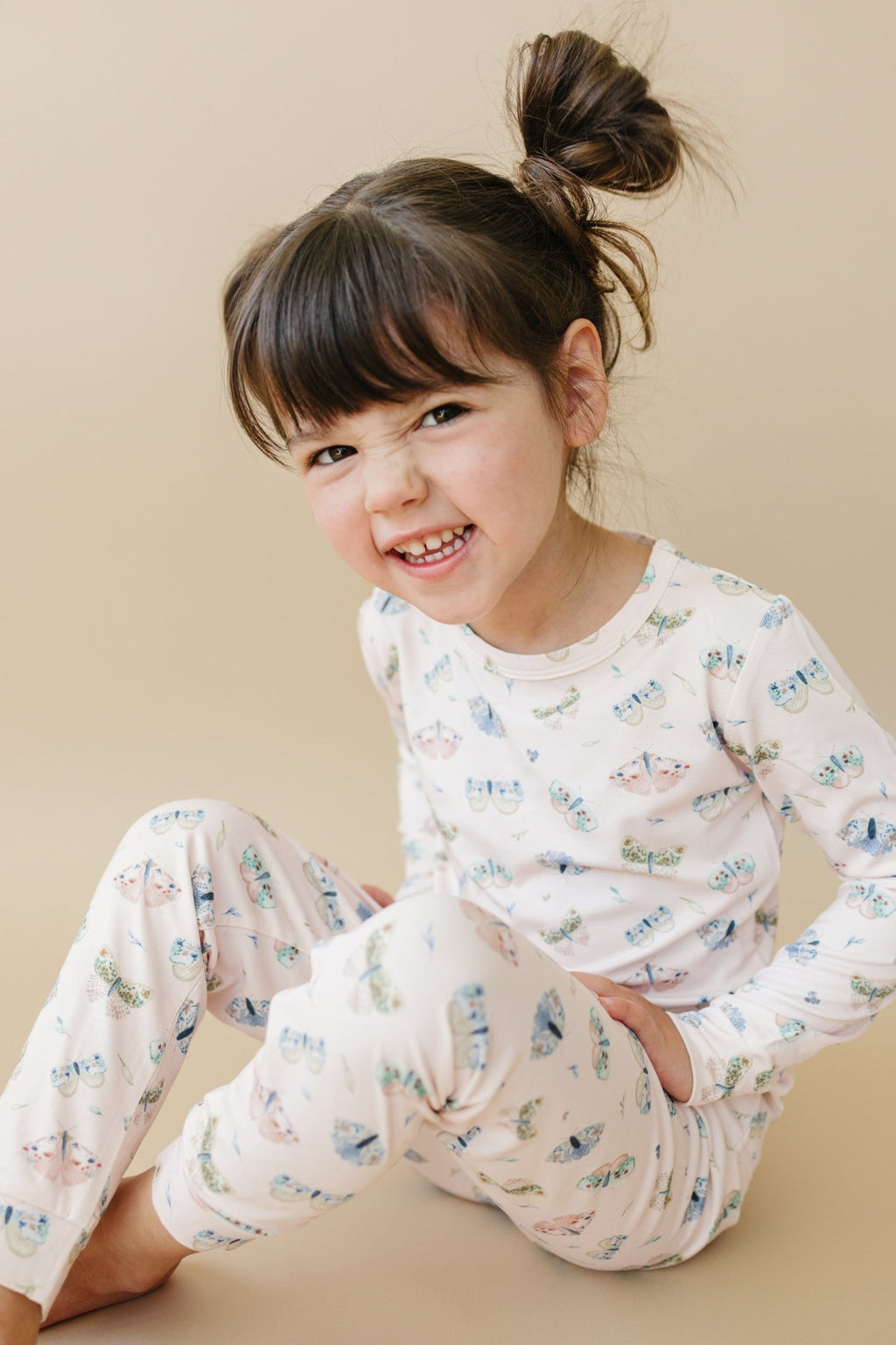 Luna Moths 2pc Bamboo Pajamas - Shop Avnu