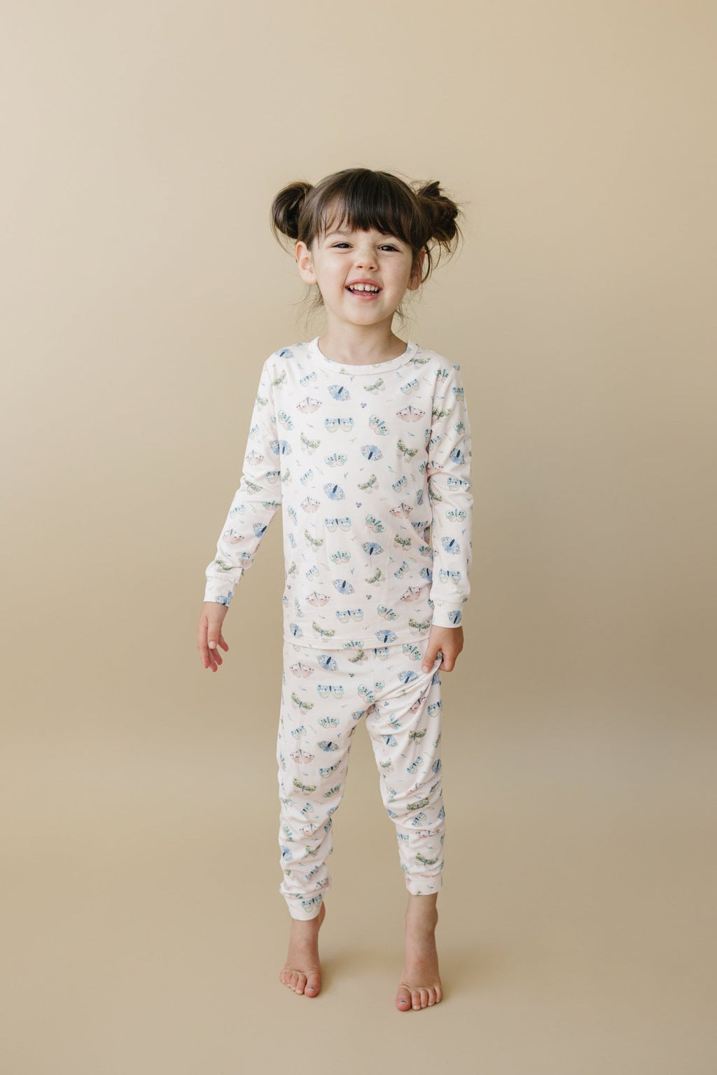 Luna Moths 2pc Bamboo Pajamas - Shop Avnu