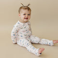 Luna Moths Bamboo Zippy Pajamas - Shop Avnu