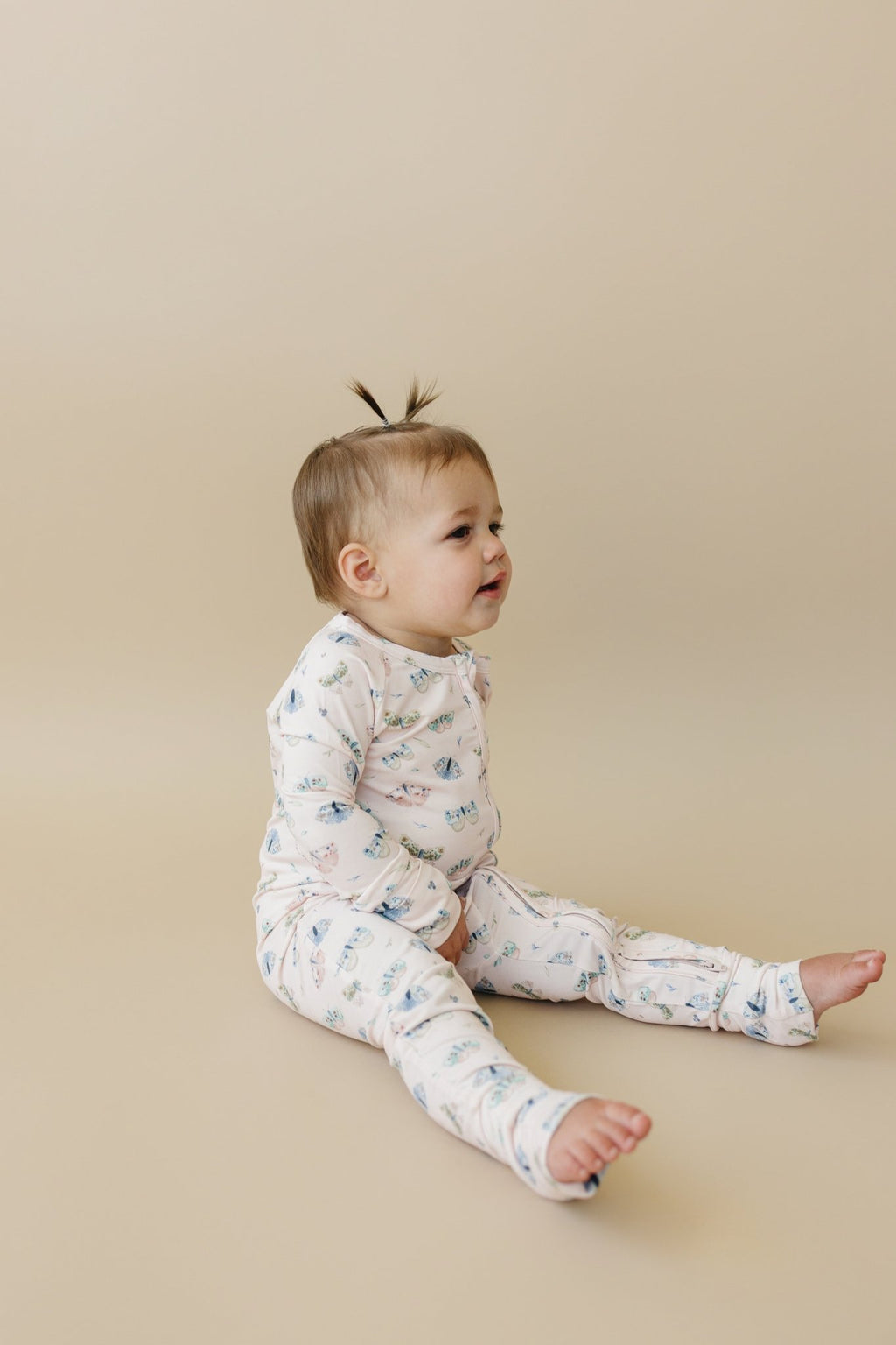 Luna Moths Bamboo Zippy Pajamas - Shop Avnu