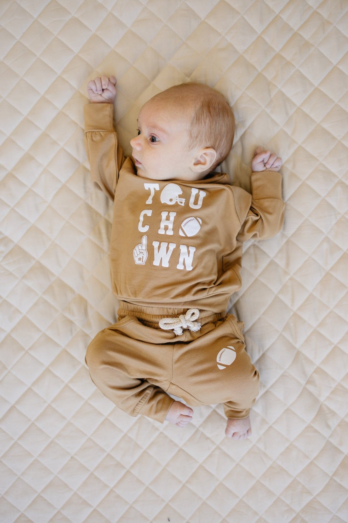 Touchdown Football Bamboo Crewneck & Jogger Set *2T - 5T left - Shop Avnu