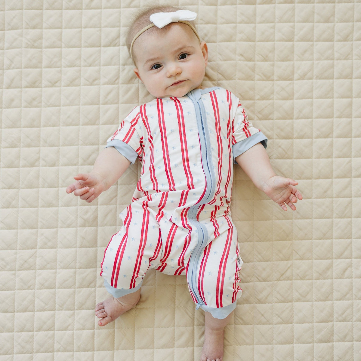 Stars & Stripes Bamboo Shorty Pajamas - Shop Avnu