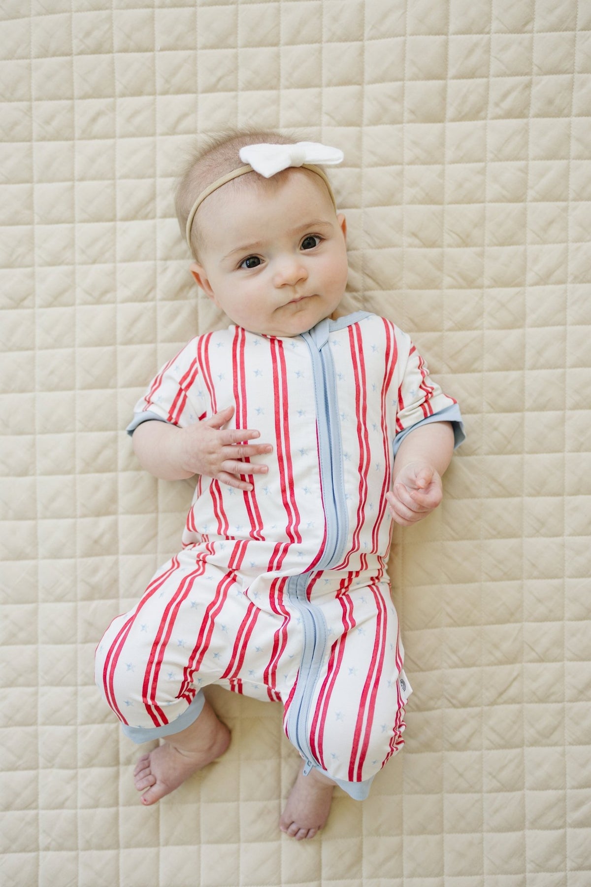 Stars & Stripes Bamboo Shorty Pajamas - Shop Avnu