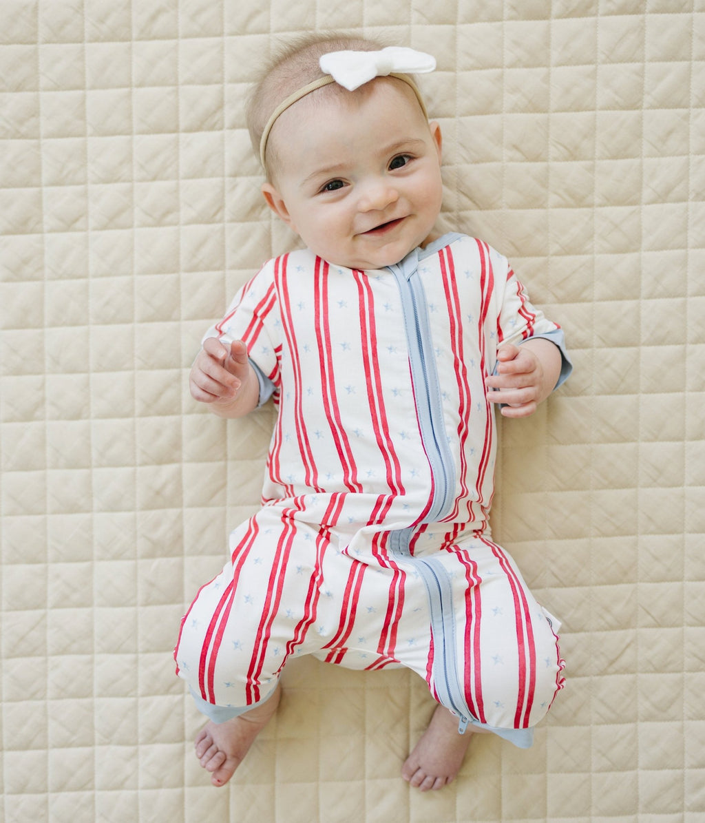 Stars & Stripes Bamboo Shorty Pajamas - Shop Avnu
