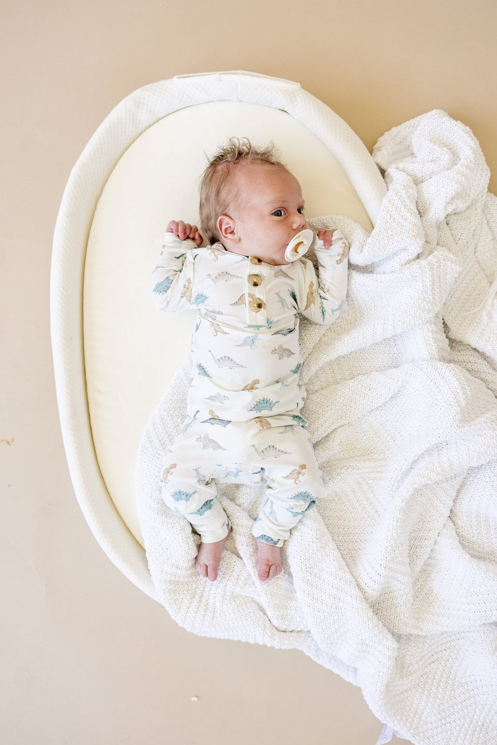 Snugglesaurus 2pc Henley Bamboo Pajamas - Sizes Newborn & Up! - Shop Avnu
