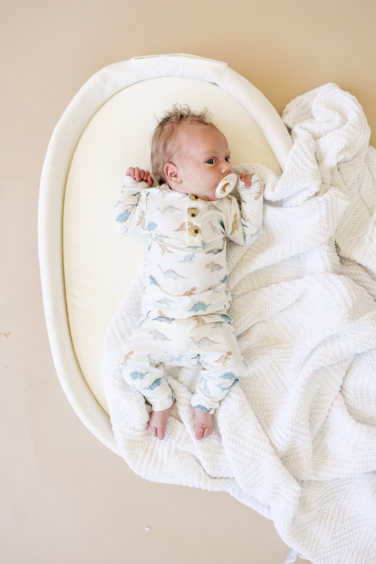 Snugglesaurus 2pc Henley Bamboo Pajamas - Sizes Newborn & Up! - Shop Avnu