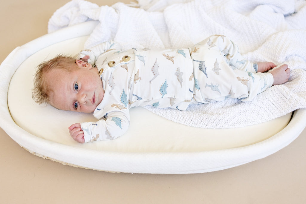 Snugglesaurus 2pc Henley Bamboo Pajamas - Sizes Newborn & Up! - Shop Avnu