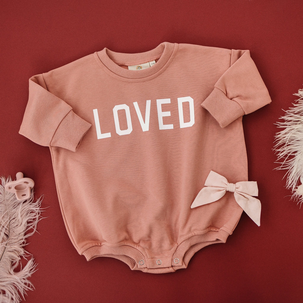 Loved Sweatshirt Romper - more colors - Shop Avnu