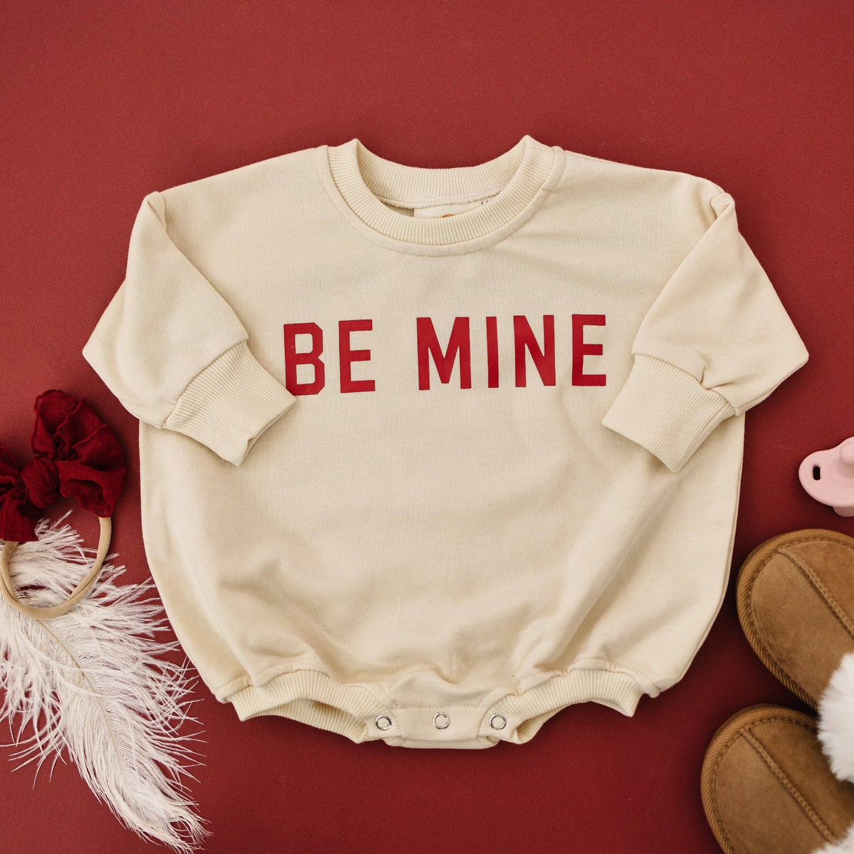 Loved Sweatshirt Romper - more colors - Shop Avnu