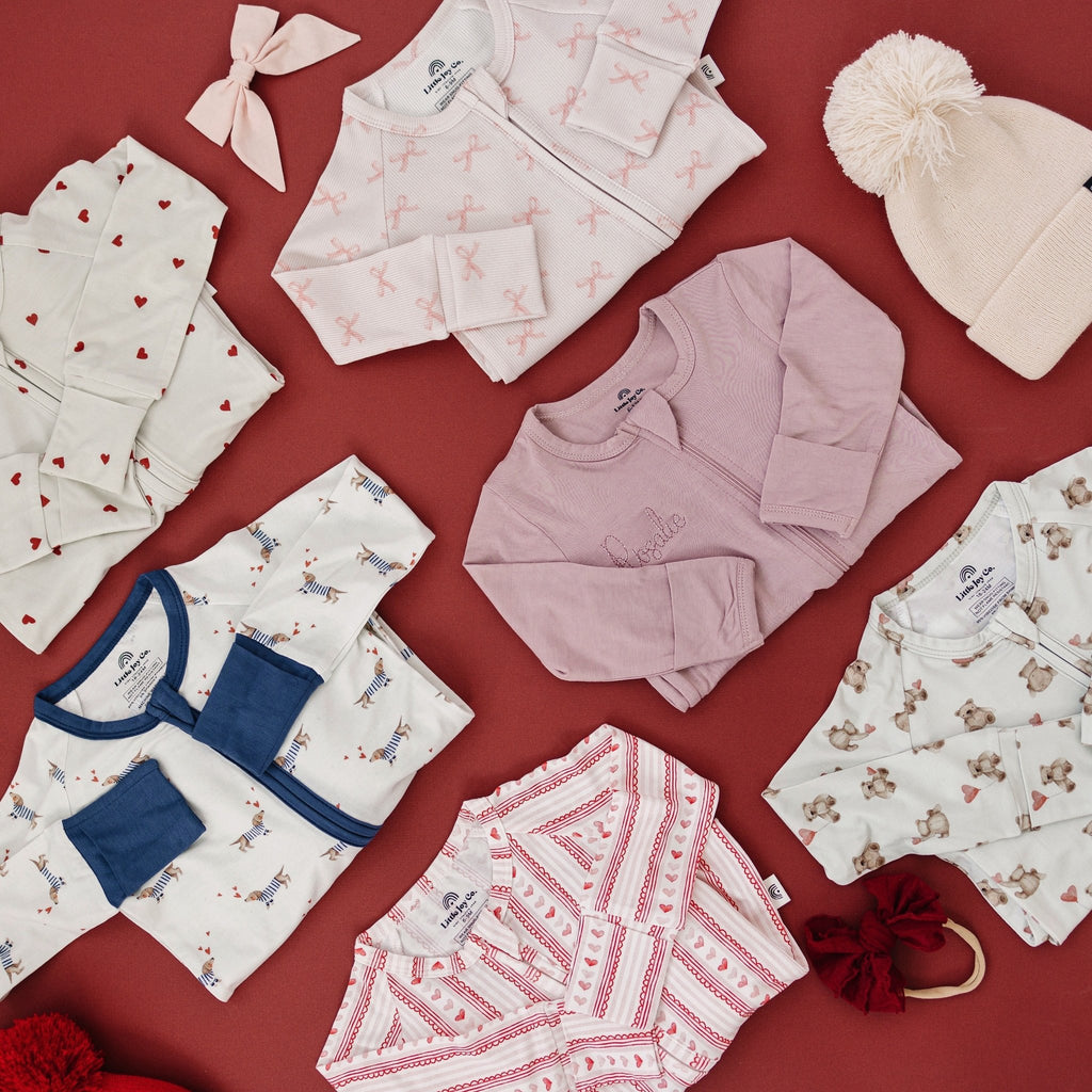 Tiny Hearts 2pc Bamboo Pajamas - Shop Avnu