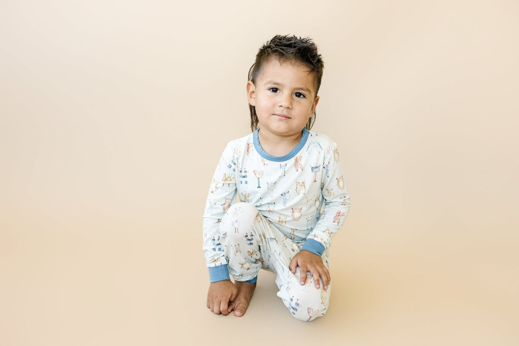 M is for Monsters 2pc Bamboo Pajamas - Shop Avnu
