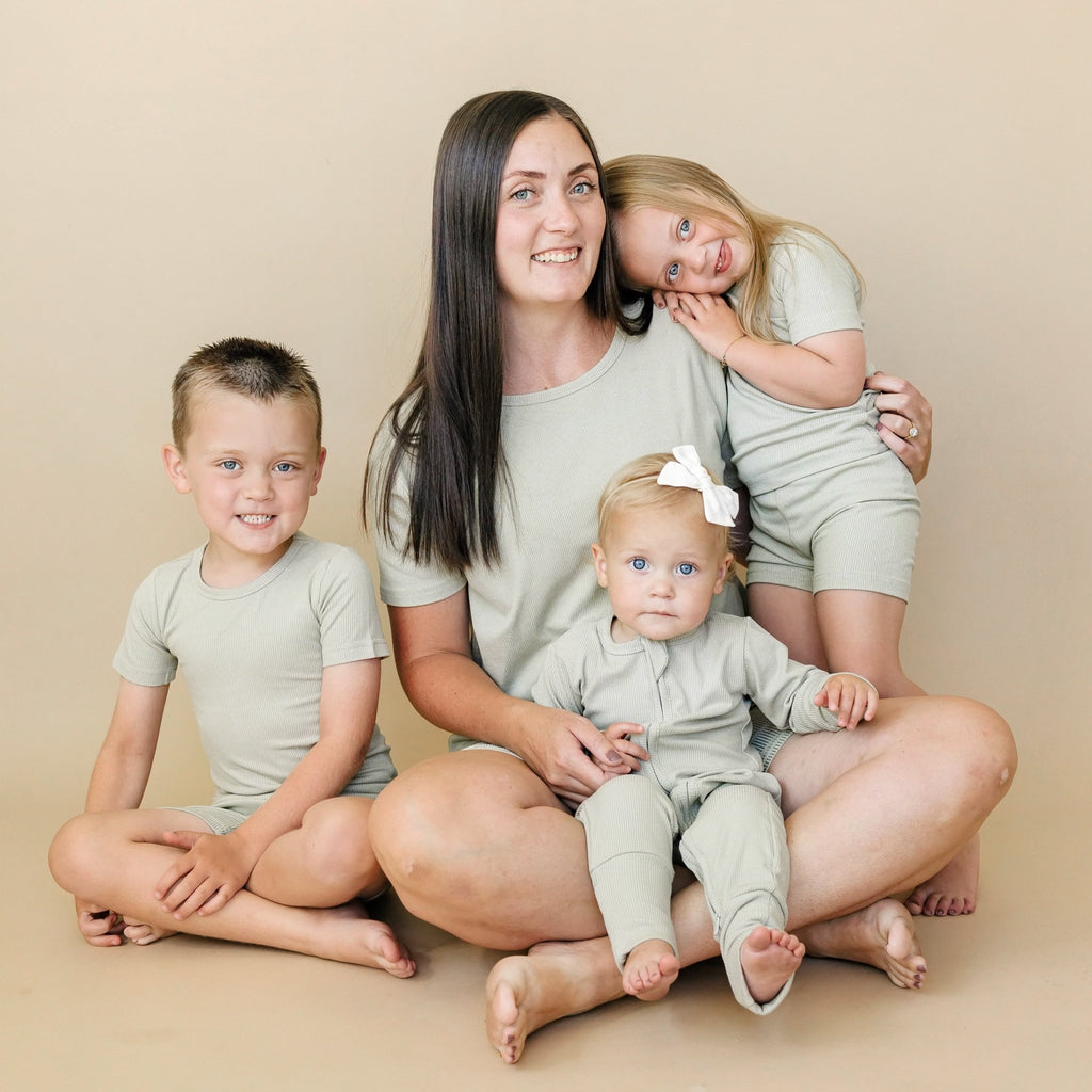Women's Ribbed Bamboo Pajama Top & Bottoms - sold as separates - Shop Avnu