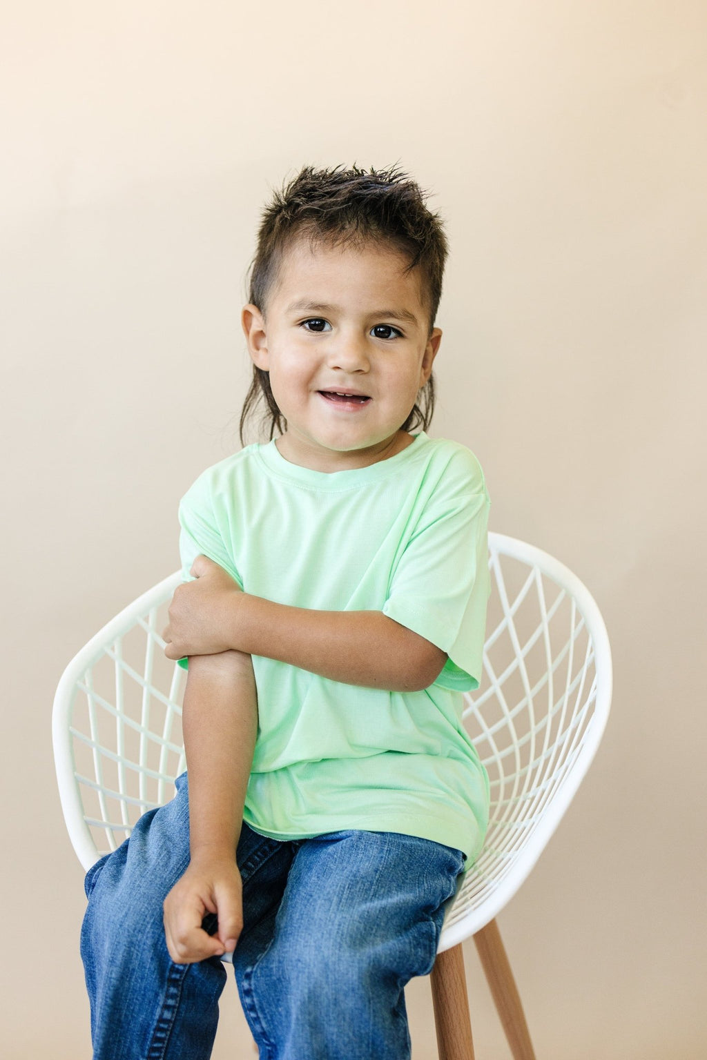 Lime Green Bamboo Tee - Shop Avnu