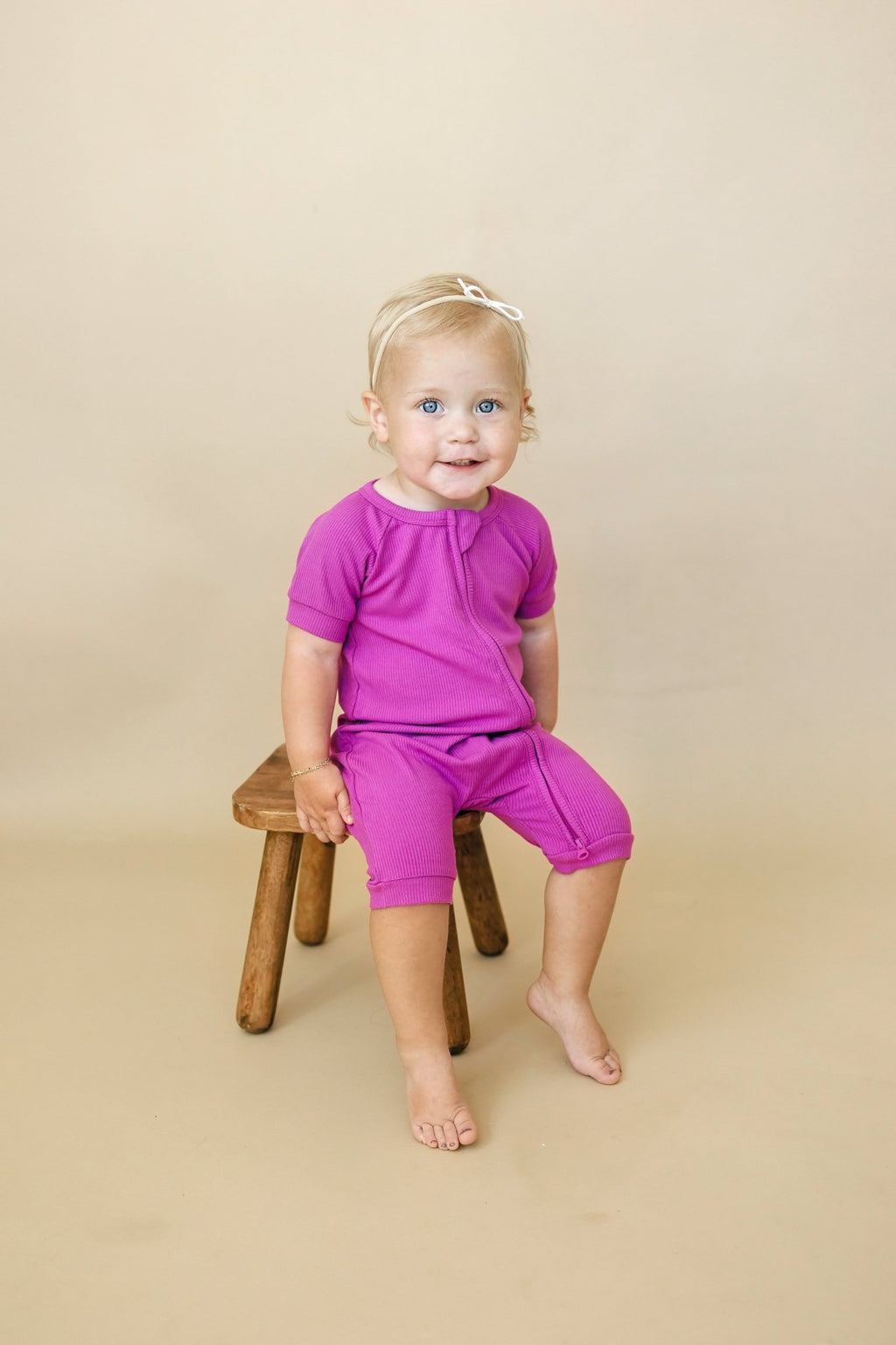 Solid Ribbed Bamboo Shorty Romper - more colors - Shop Avnu