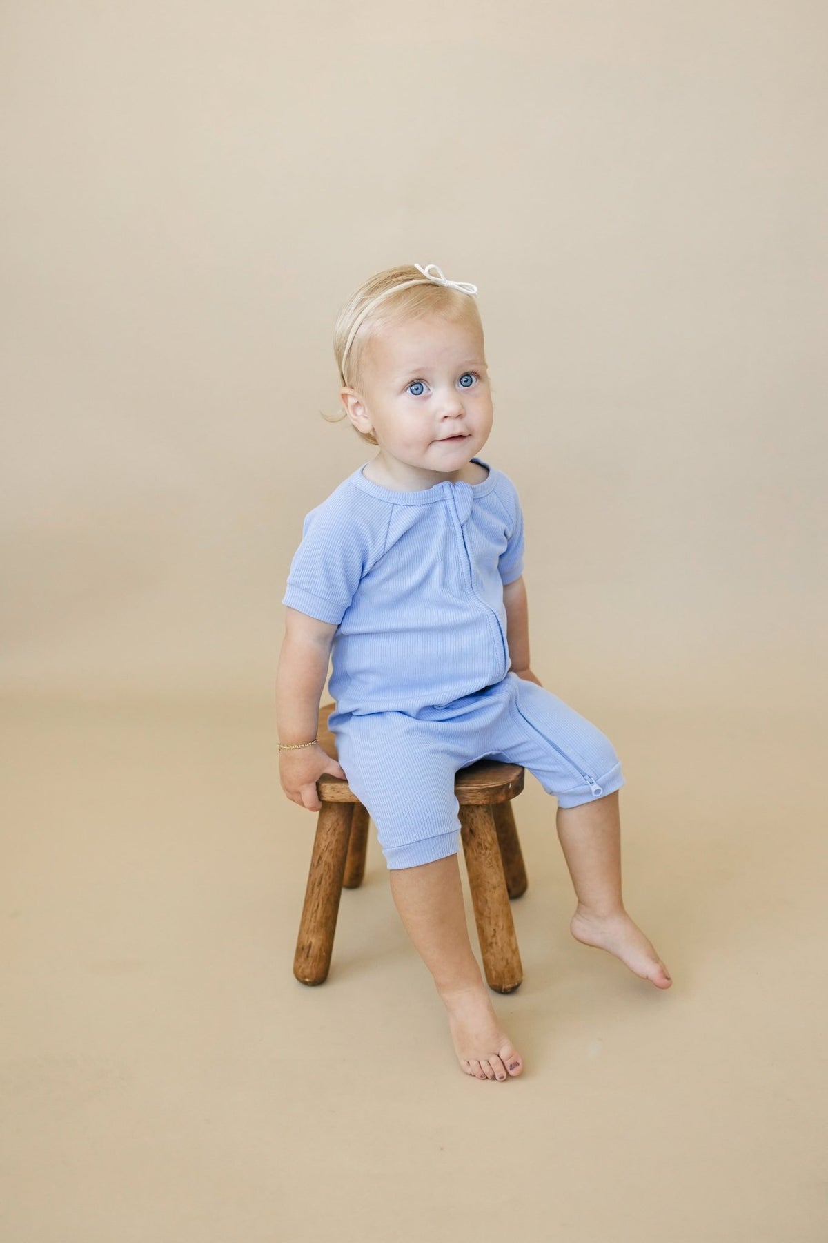 Solid Ribbed Bamboo Shorty Romper - more colors - Shop Avnu