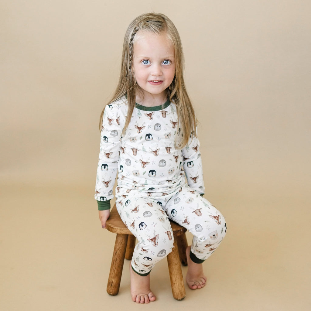 North Pole Pals 2pc Bamboo Pajamas - Shop Avnu