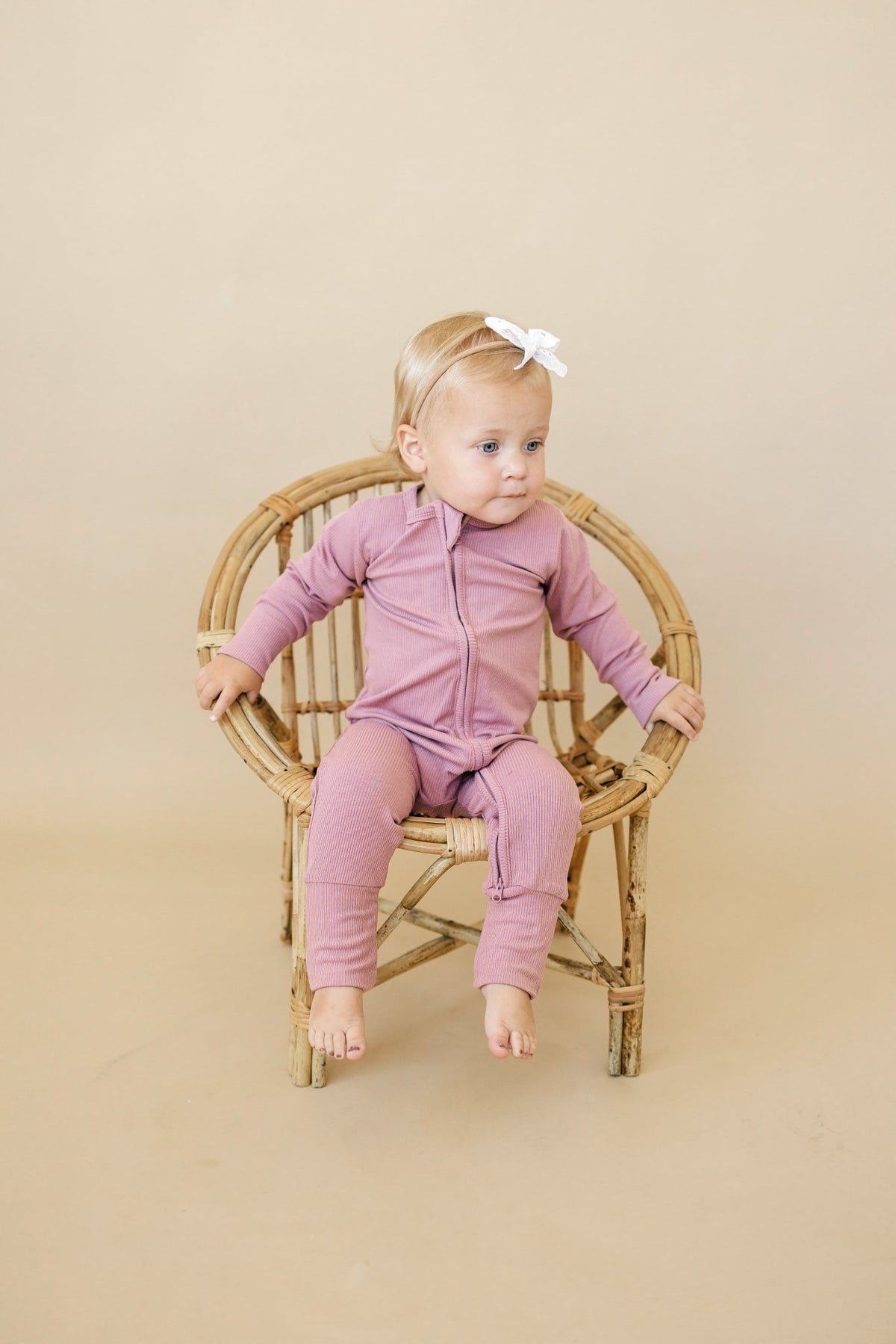 Solid Ribbed Bamboo Zippy Romper - more colors - Shop Avnu