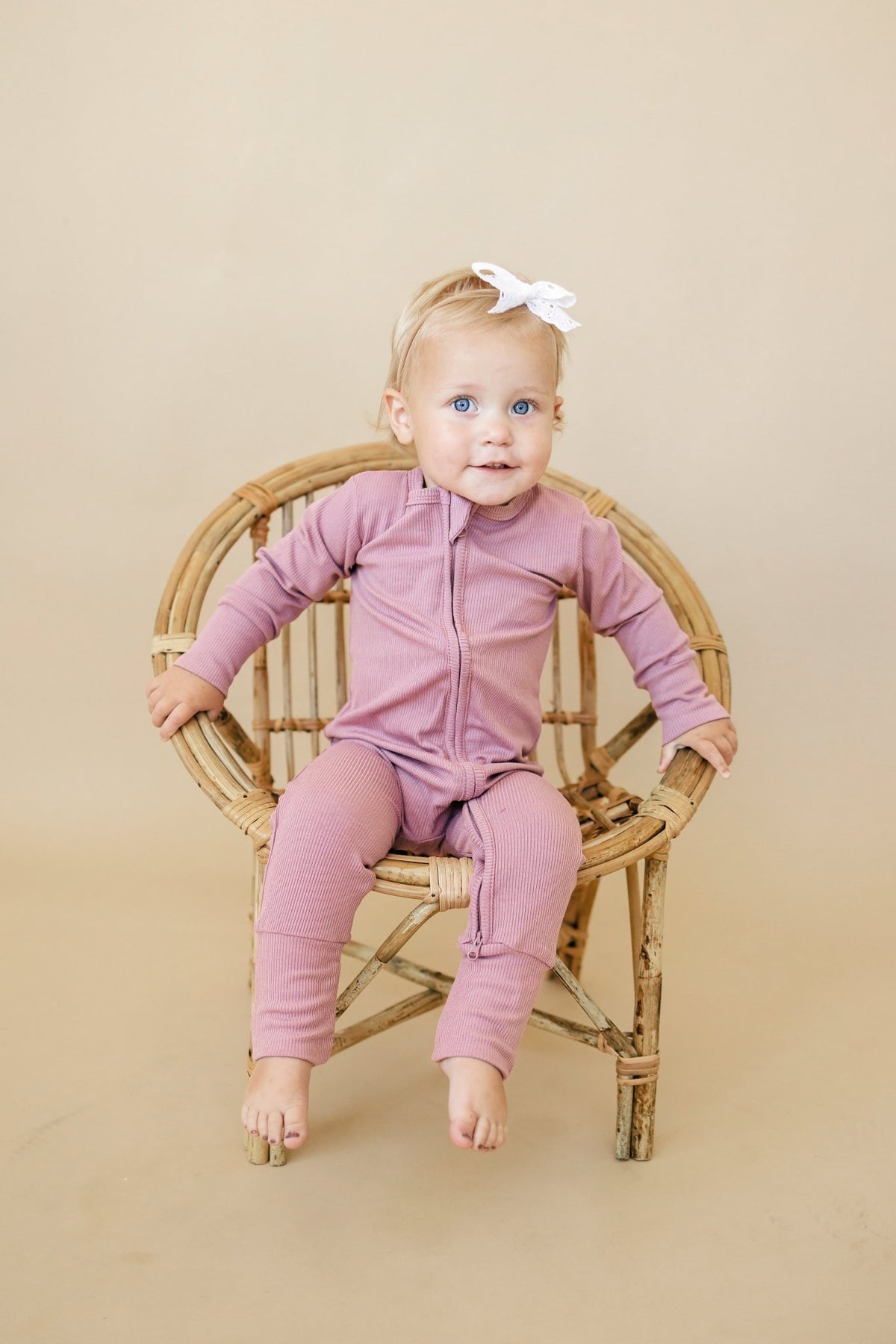 Solid Ribbed Bamboo Zippy Romper - more colors - Shop Avnu