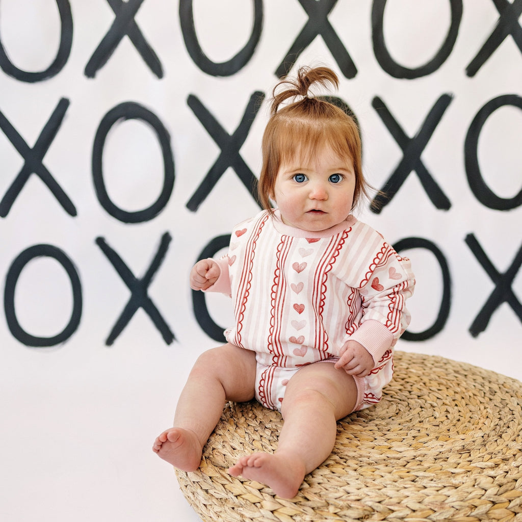 Laced with Love Sweatshirt Romper - Shop Avnu