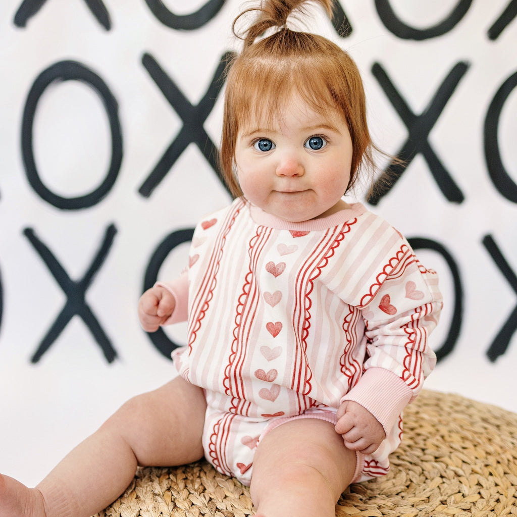 Laced with Love Sweatshirt Romper - Shop Avnu
