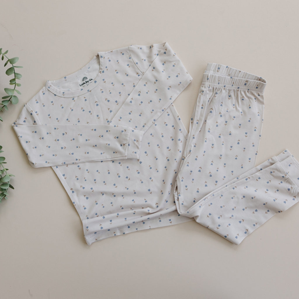 Tiny Tulips 2pc Bamboo Pajamas - Shop Avnu