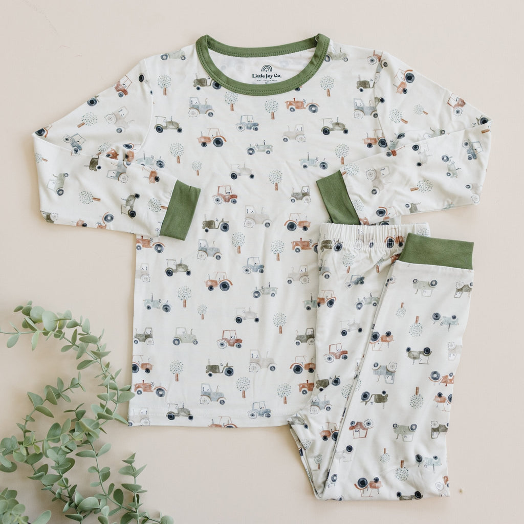 Tiny Tractors 2pc Bamboo Pajamas - Shop Avnu