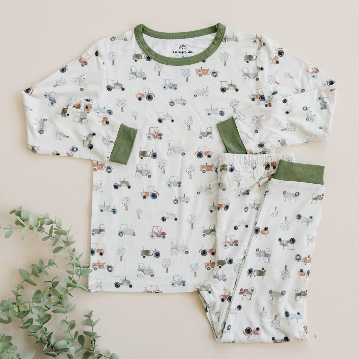 Tiny Tractors 2pc Bamboo Pajamas - Shop Avnu