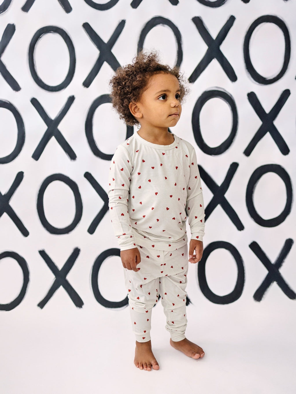Tiny Hearts 2pc Bamboo Pajamas - Shop Avnu