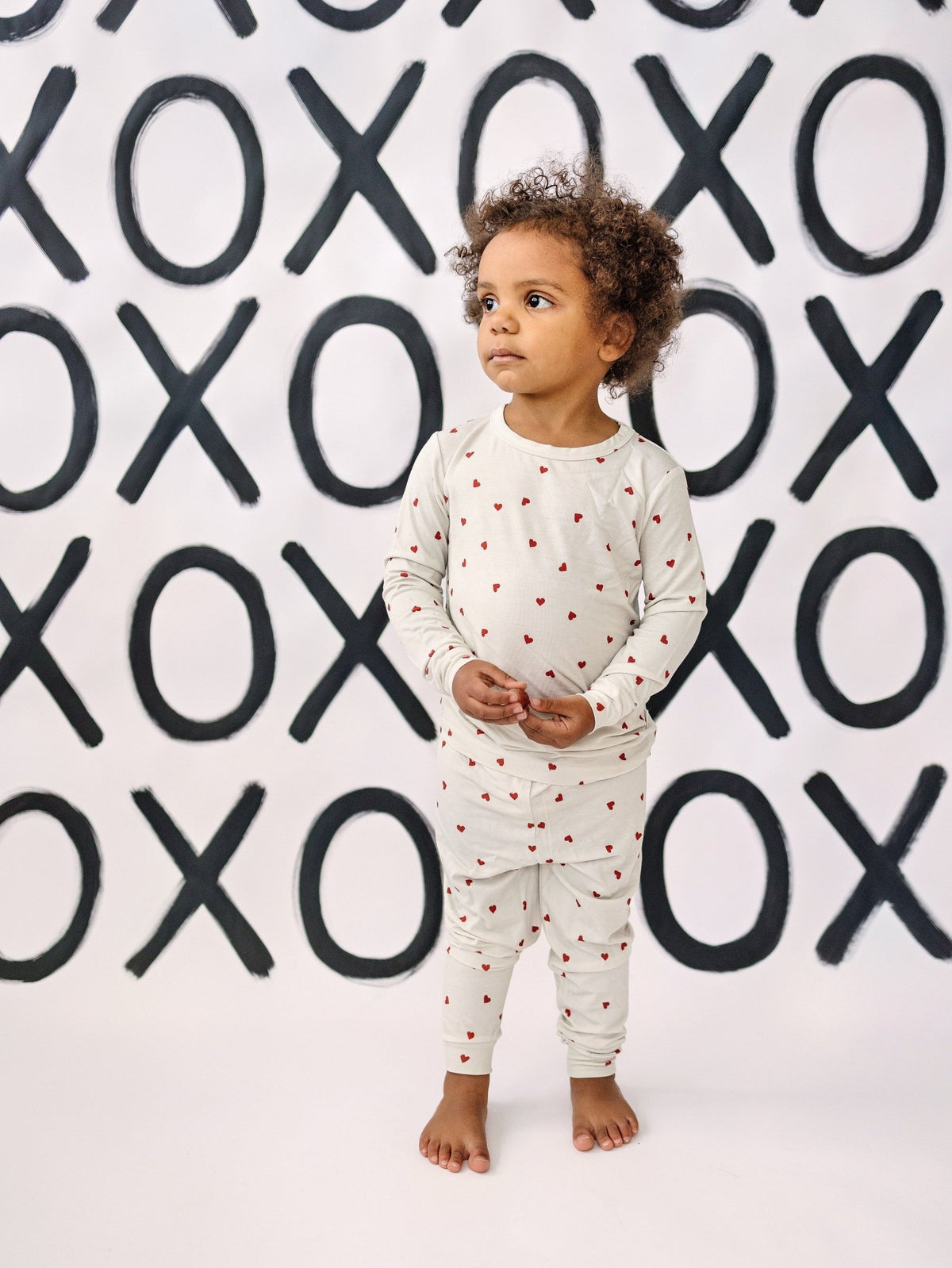 Tiny Hearts 2pc Bamboo Pajamas - Shop Avnu