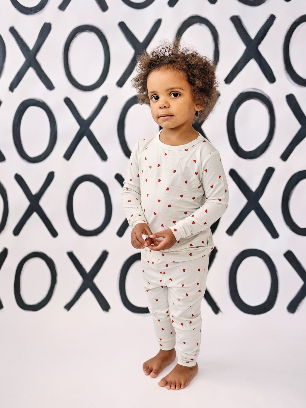 Tiny Hearts 2pc Bamboo Pajamas - Shop Avnu