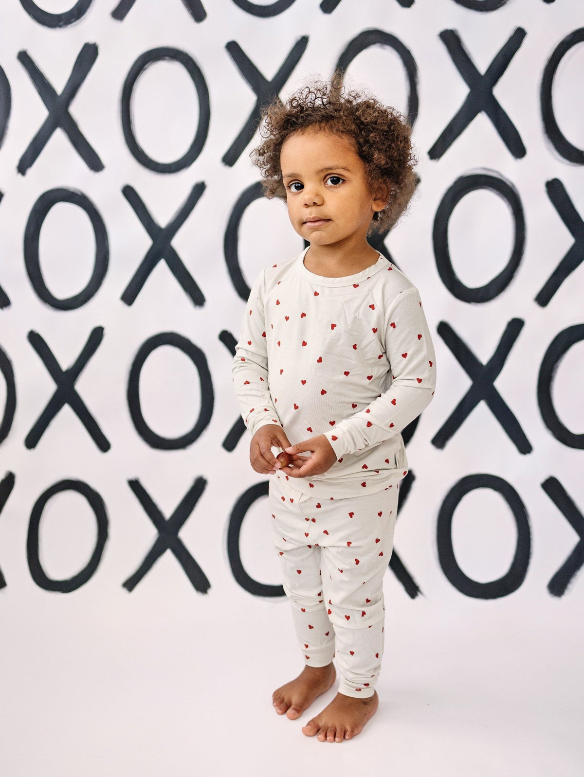 Tiny Hearts 2pc Bamboo Pajamas - Shop Avnu