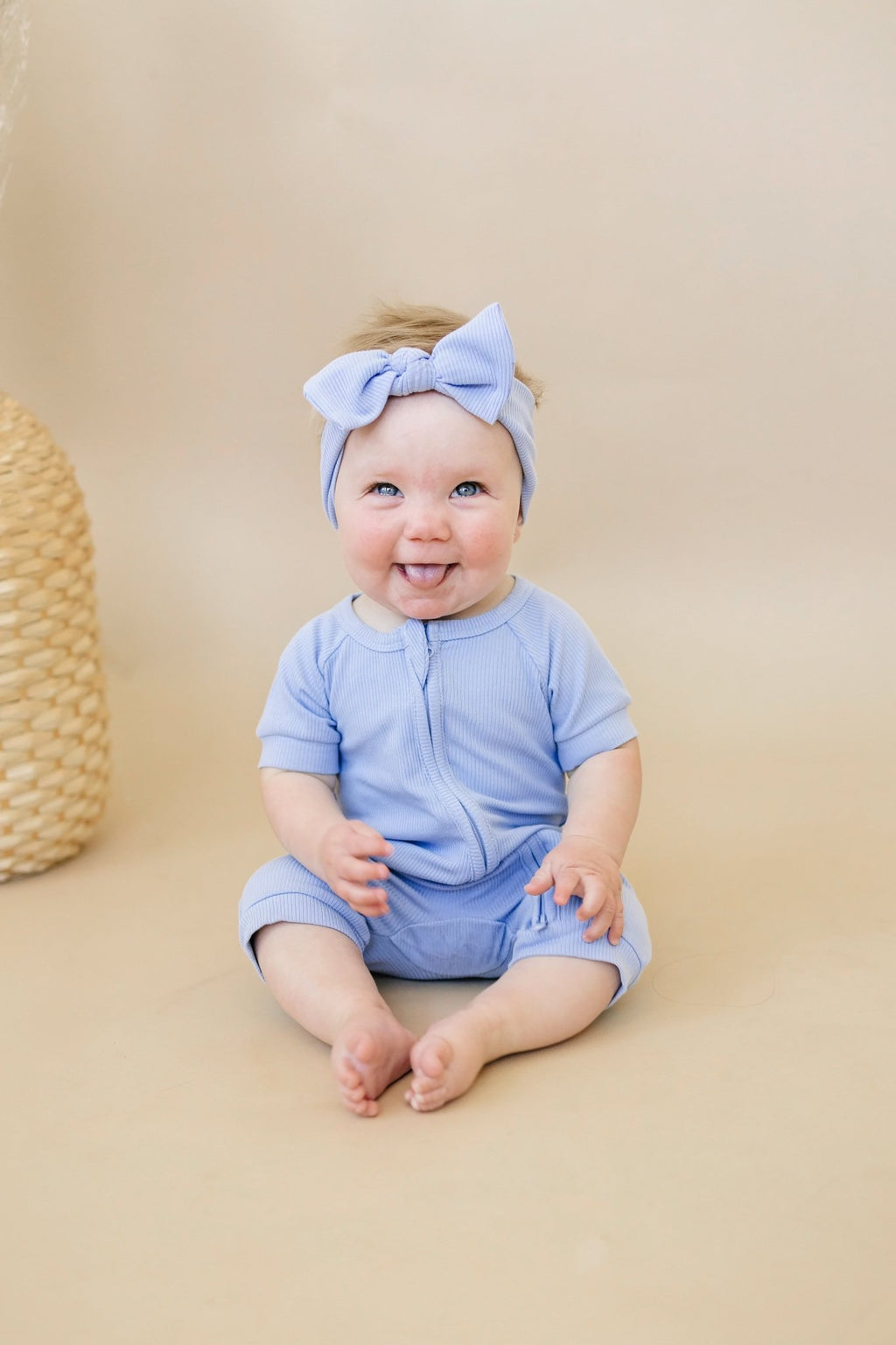Solid Ribbed Bamboo Shorty Romper - more colors - Shop Avnu