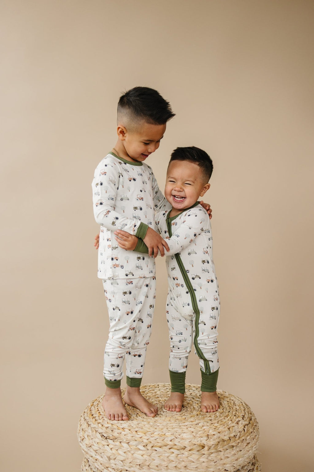 Tiny Tractors Bamboo Zippy Pajamas - Shop Avnu