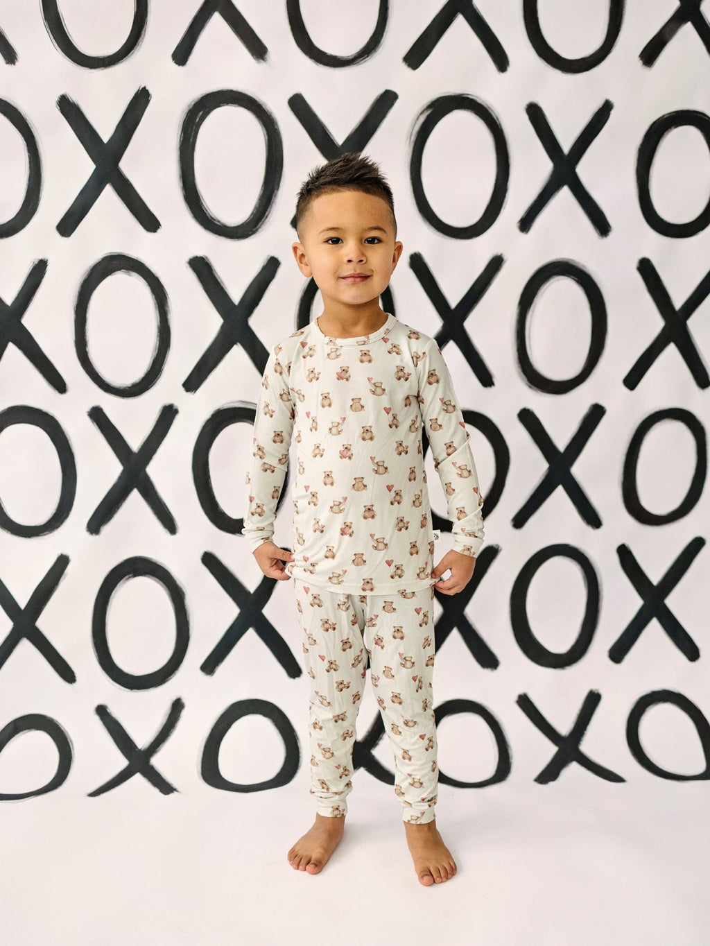 Valentines Teddy Bear 2pc Bamboo Pajamas - Shop Avnu