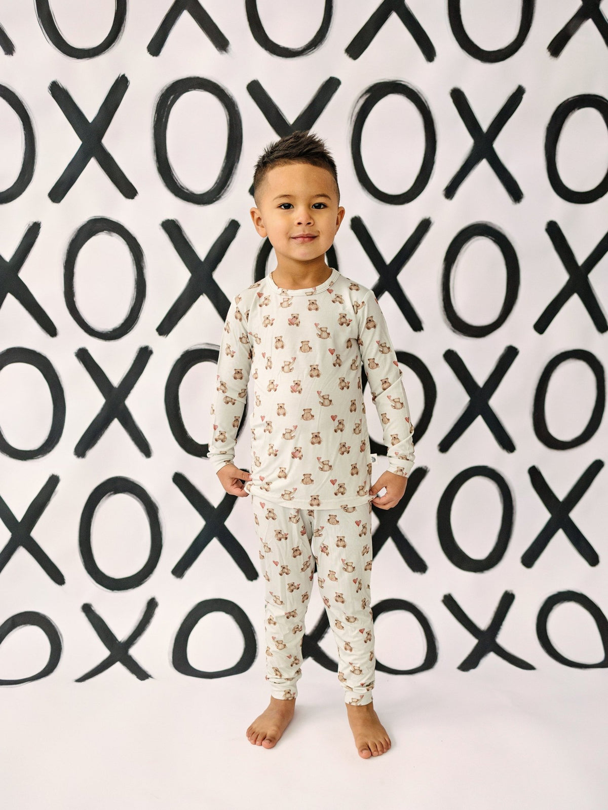 Valentines Teddy Bear 2pc Bamboo Pajamas - Shop Avnu