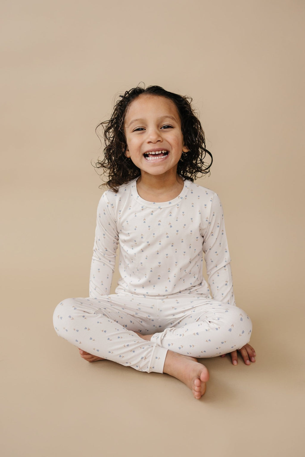 Tiny Tulips 2pc Bamboo Pajamas - Shop Avnu