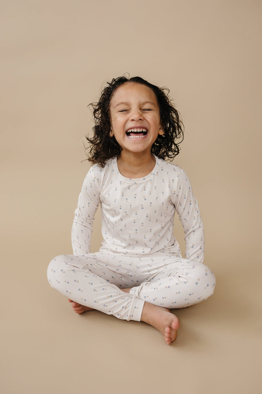 Tiny Tulips 2pc Bamboo Pajamas - Shop Avnu