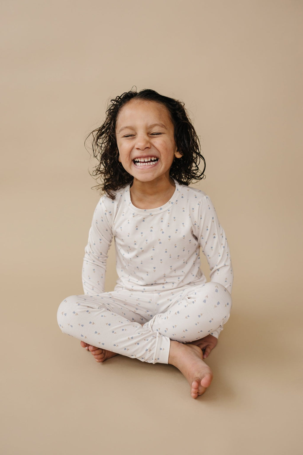 Tiny Tulips 2pc Bamboo Pajamas - Shop Avnu