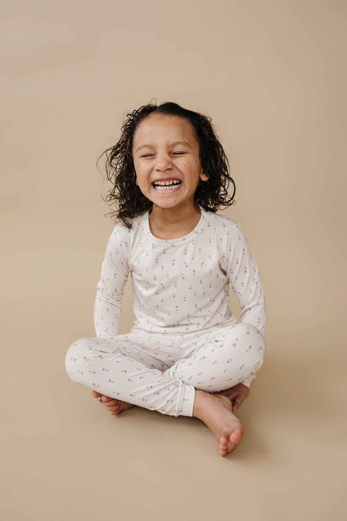Tiny Tulips 2pc Bamboo Pajamas - Shop Avnu