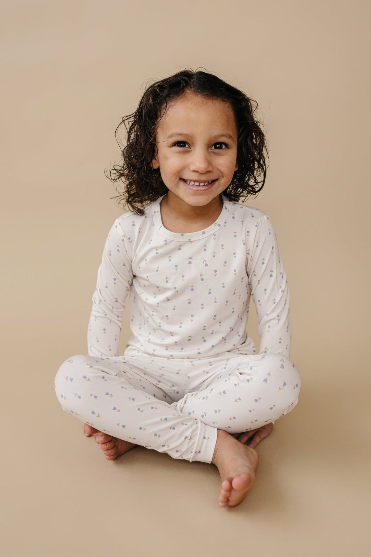 Tiny Tulips 2pc Bamboo Pajamas - Shop Avnu