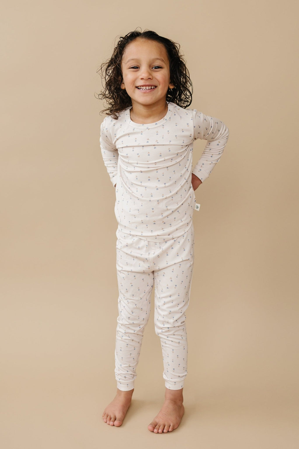 Tiny Tulips 2pc Bamboo Pajamas - Shop Avnu