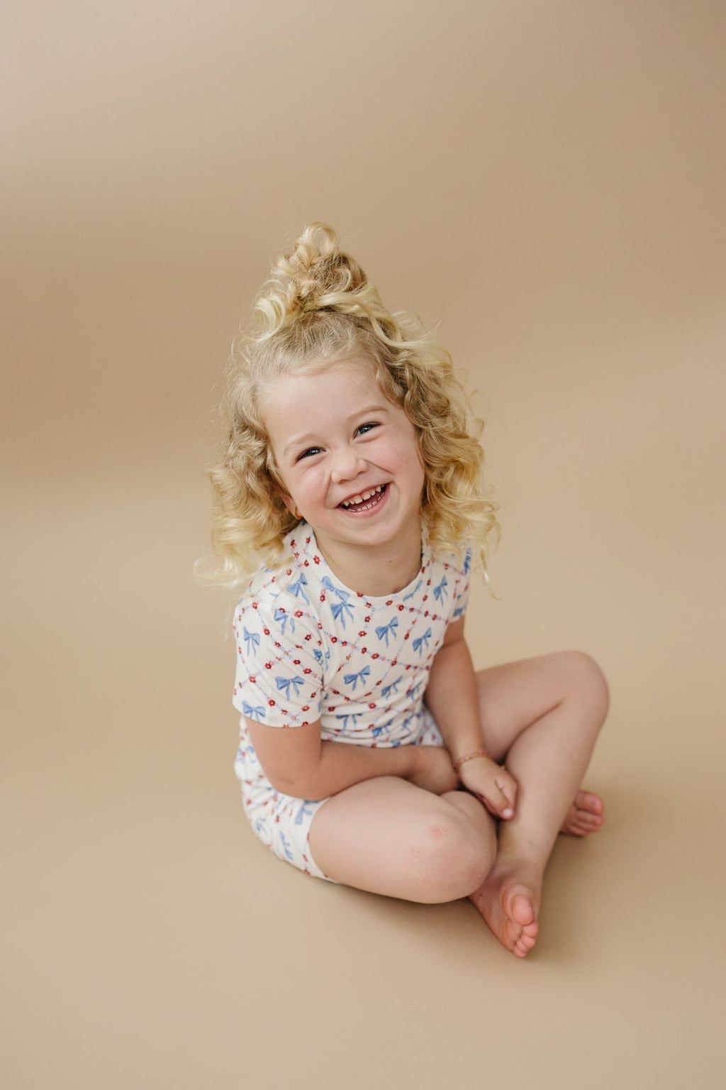 Red White & Bows 2pc Bamboo Pajamas - Shop Avnu