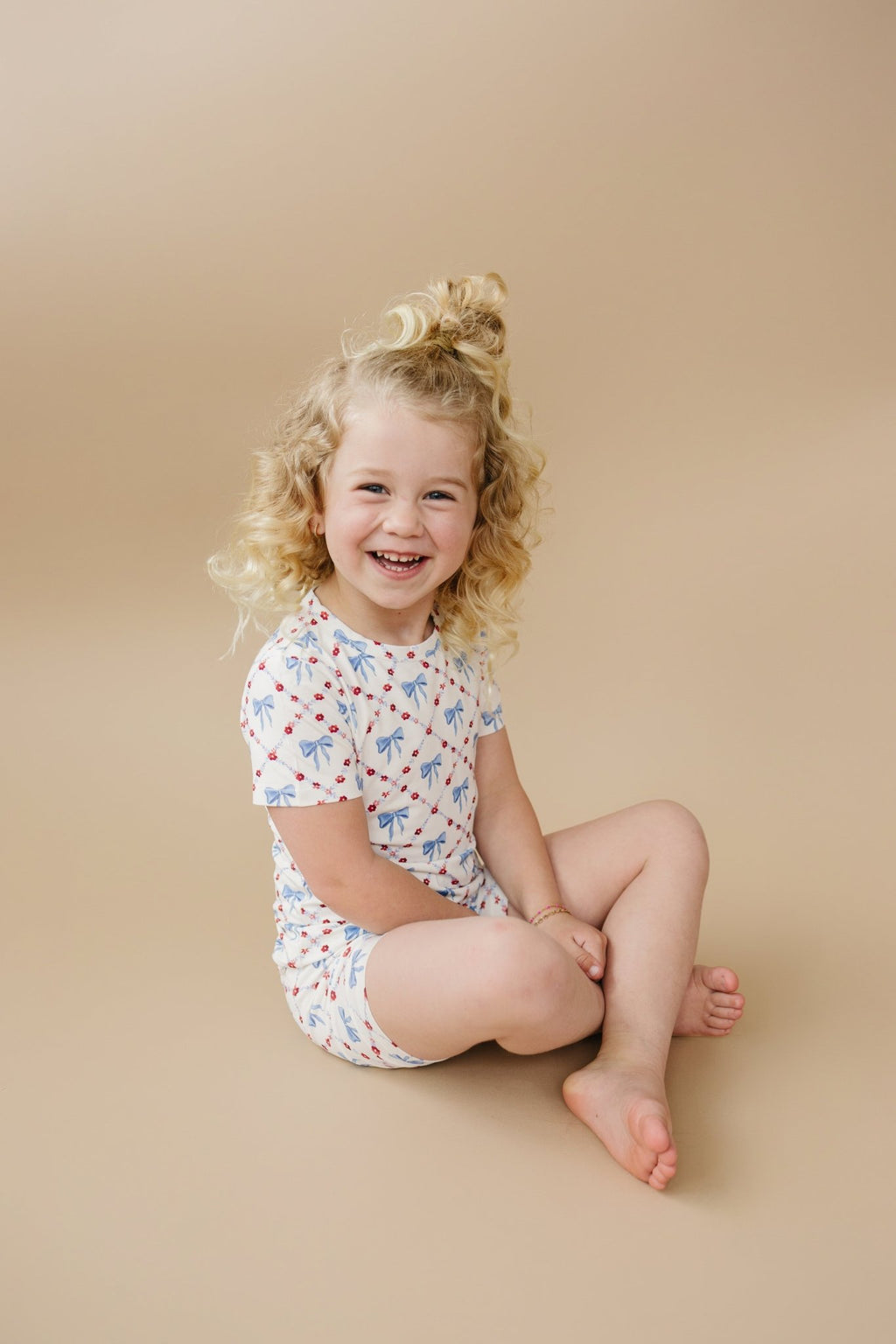 Red White & Bows 2pc Bamboo Pajamas - Shop Avnu